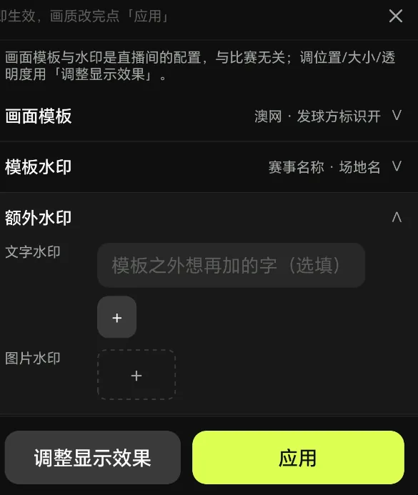 添加额外水印